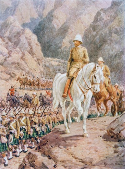 Lord Roberts (1832-1914) Kandahar yürüyüşünde by Howard Davie