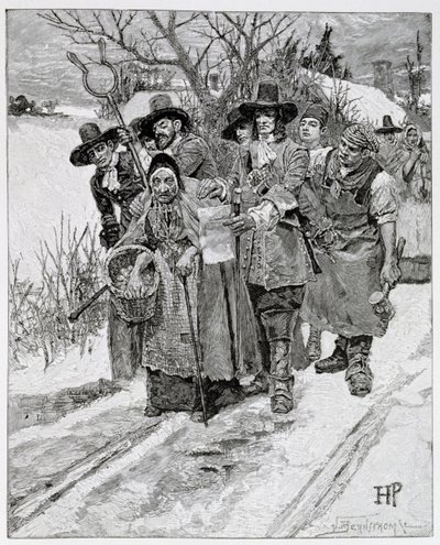 Bir Cadı Tutuklamak, J. Bernstrom tarafından kazınmış, Thomas Wentworth Higginson