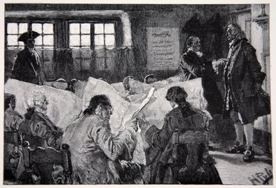 Bir New York Kahve Evinin Okuma Odasında by Howard Pyle