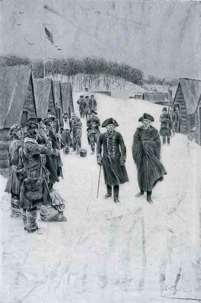 Washington ve Steuben Valley Forge