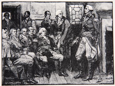 Washington ve Generalleri istişare halinde, 15 Mart 1783, Harper