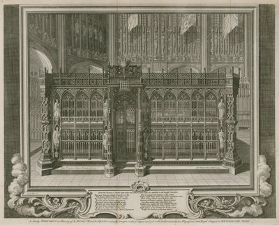 Kral Henry VII ve Kraliçesinin anısına görkemli bir anıt by Hubert Francois Gravelot