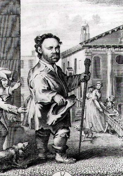 Owen Farrell (d.1716), İrlanda Cücesi, James Hulett (d.1771) tarafından oyulmuş, pub. 1742