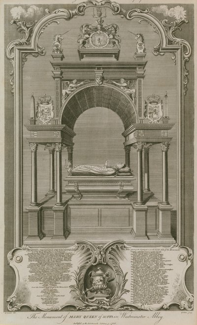 İskoç Kraliçesi Mary Anıtı by Hubert Francois Gravelot