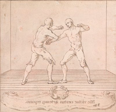 İki Ödüllü Dövüşçü by Hubert Francois Gravelot