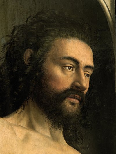 Ghent Altarpiece'in sol kanadından Adam'ın detayı by Hubert & Jan van (1390 1441) Eyck