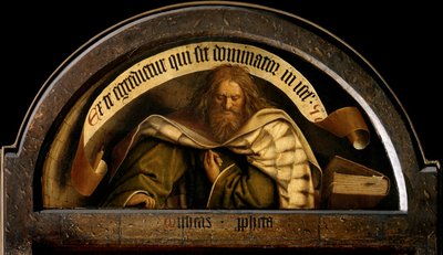 Ghent Altarpiece'in sağ kanadının dışından Peygamber Micah by Hubert & Jan van (1390 1441) Eyck