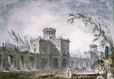 Mimari Fantezi, 1760 by Hubert Robert