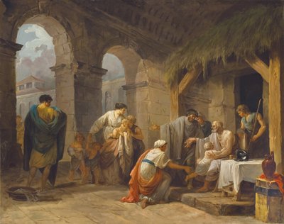 Emriyle Çalışmış Bir Çiftçinin Misafirperverliğini Karşılayan Belisaire, 1787 by Hubert Robert