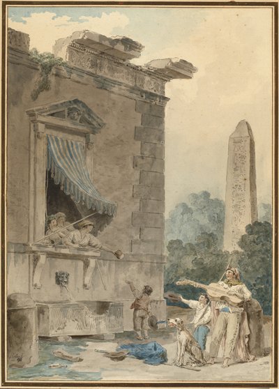 hayırsever bayanlar by Hubert Robert