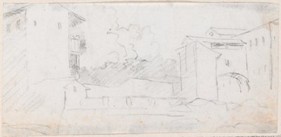 İtalyan Şehir Manzarası by Hubert Robert