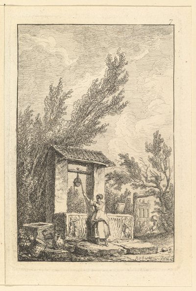 The Well.n.d. by Hubert Robert