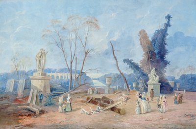 Versailles Yeşil Halı (kağıt üzerine guaj ve wc) by Hubert Robert