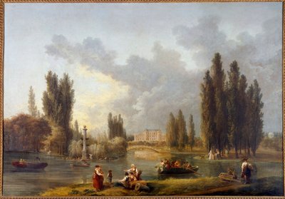 Mereville Kalesi Hubert Robert (1733-1808) tarafından 18. yüzyıl Sceaux, Fransa adasının müzesi by Hubert Robert