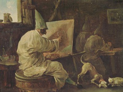 ressam soytarıları by Hubert Robert