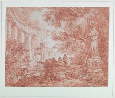 Çeşmeli ve Heykelli Park by Hubert Robert
