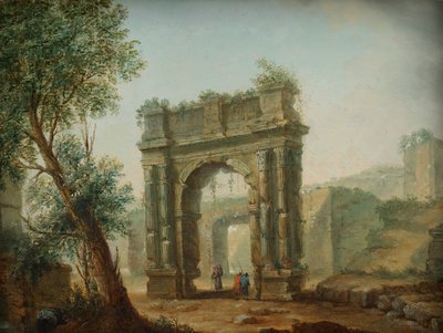 harabe manzarası by Hubert Robert