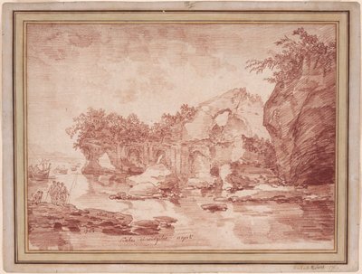 Napoli Yakınlarında Denizde Kalıntılar: by Hubert Robert