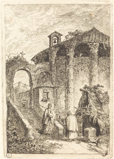 Antik Tapınak by Hubert Robert