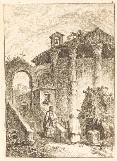 Antik Tapınak by Hubert Robert