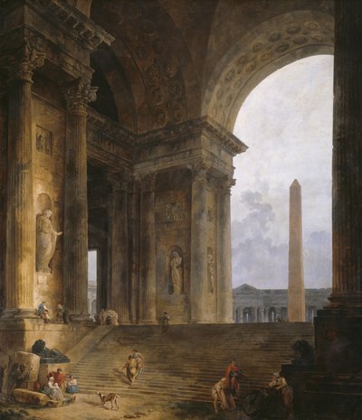 Dikilitaş, 1787-88 by Hubert Robert