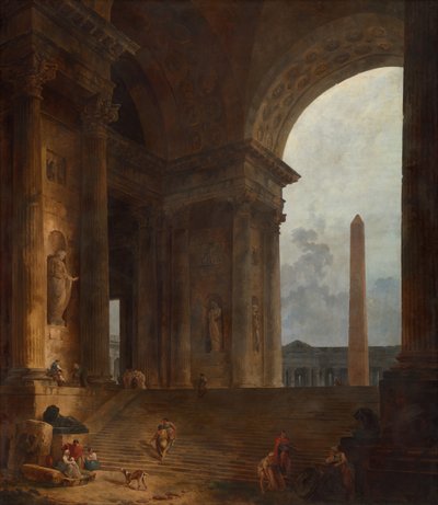Dikilitaş, 178788. by Hubert Robert