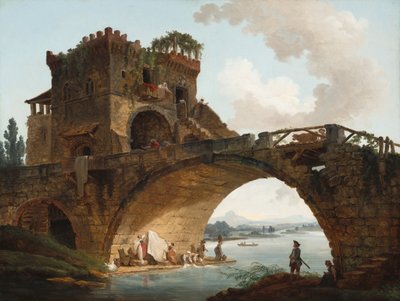 Maaş Köprüsü by Hubert Robert