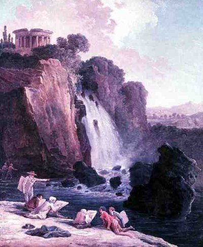 Eskiz Partisi (tuval üzerine yağlı boya) by Hubert Robert