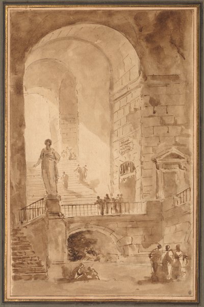 Tonozlu Merdiven by Hubert Robert