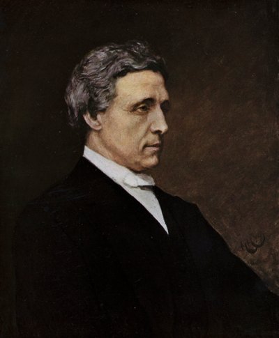CL Dodgson (renkli taş) by Hubert von (after) Herkomer