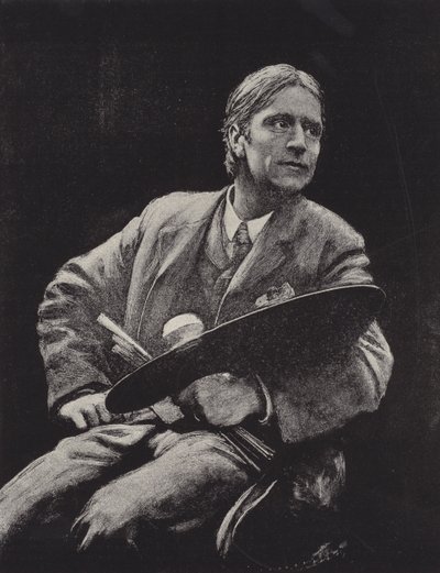 Hubert Herkomer, İngiliz sanatçı (lito) by Hubert von (after) Herkomer