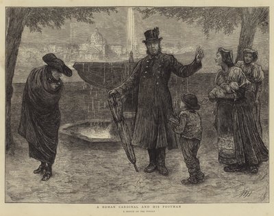 Bir Roma Kardinali ve Uşağı by Hubert von Herkomer