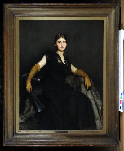 Girişken veya Siyahlı Bayan by Hubert von Herkomer