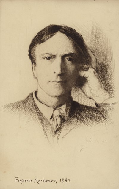 İngiliz sanatçı Hubert Herkomer