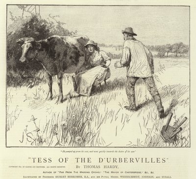 D'Urberville'lerin Tess'i by Hubert von Herkomer
