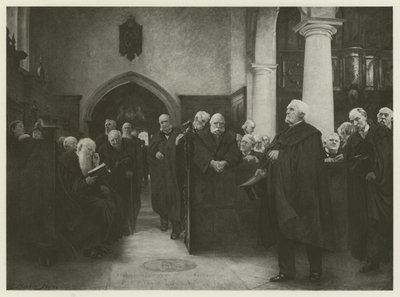 Charterhouse Şapeli (gravür) by Hubert von Herkomer