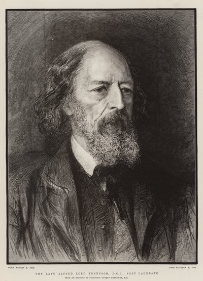 Geç Alfred Lord Tennyson, DCL, Şair Ödüllü by Hubert von Herkomer