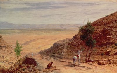 Kudüs ve Eriha Arasındaki Yol by Hubert von Herkomer