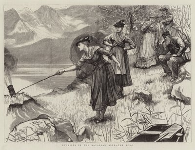 Bavyera Alpleri'nde turistler, Echo by Hubert von Herkomer