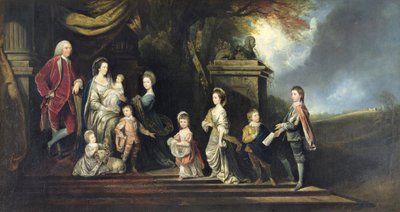 John 2. Egmont Kontu (1711-1770) ve Ailesi, c.1770 by Hugh Barron