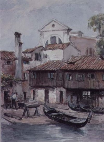 San Trovaso Kilisesi, Venedik yakınlarındaki Tersane by Hugh Carter