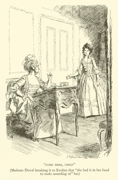 Gel buraya, Çocuk, Madam Duval, Evelina