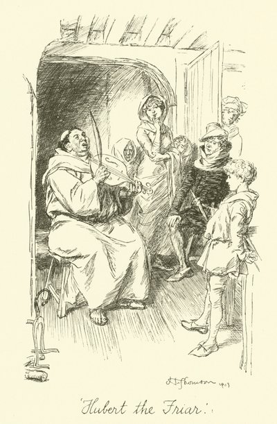 Hubert the Friar (lito) by Hugh Thomson
