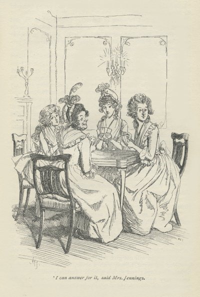 Cevap verebilirim, dedi Bayan Jennings, 1896 by Hugh Thomson