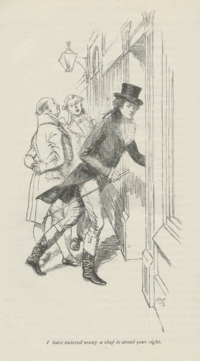 Görmemek için çok dükkana girdim, 1896 by Hugh Thomson