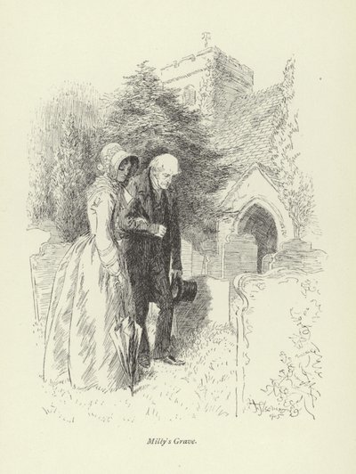 George Eliot tarafından Amos Barton için illüstrasyon by Hugh Thomson
