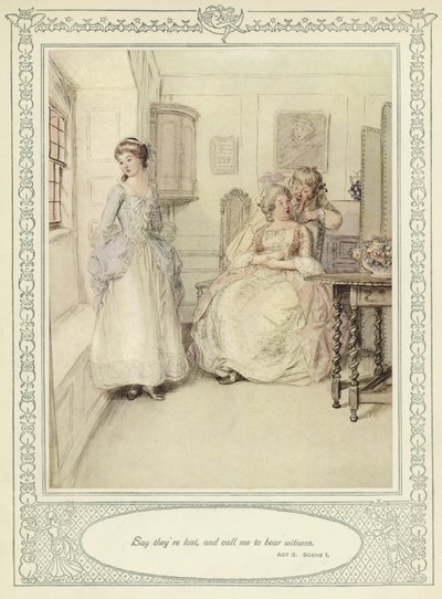 Á ströndinni, 1912 by Hugh Thomson