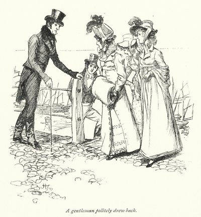 Jane Austen tarafından İkna için İllüstrasyon (lito) by Hugh Thomson