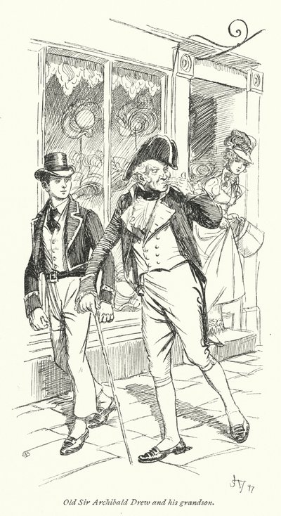 Jane Austen tarafından İkna için İllüstrasyon (lito) by Hugh Thomson