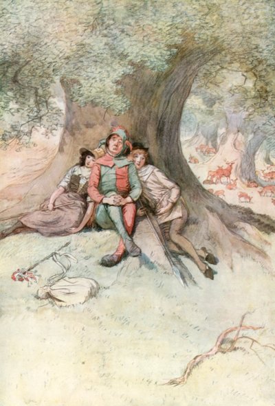 İstediğiniz Gibi Shakespeare için İllüstrasyon by Hugh Thomson